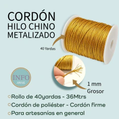 Cordón de hilo chino LUREX - comprar online