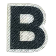 APLIQUES SUBLIMADO LETRAS NEGRAS - online store