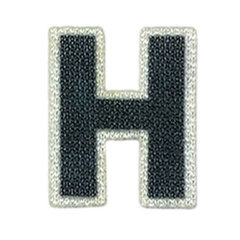 APLIQUES SUBLIMADO LETRAS NEGRAS - online store