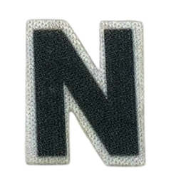 APLIQUES SUBLIMADO LETRAS NEGRAS - online store