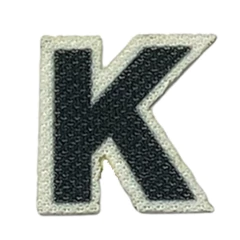 APLIQUES SUBLIMADO LETRAS NEGRAS - comprar online