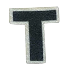 APLIQUES SUBLIMADO LETRAS NEGRAS - tienda online