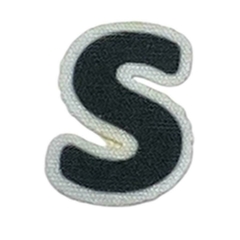 APLIQUES SUBLIMADO LETRAS NEGRAS - AWAK
