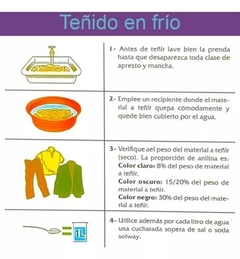 ANILINAS COLIBRI PARA ALGODÓN - - comprar online