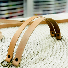 PAR MANIJAS CUERO PARA CARTERAS