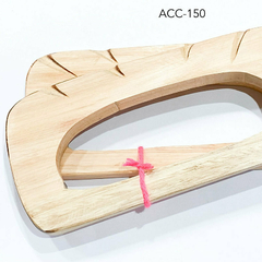 PAR MANIJAS DE MADERA PARA CARTERA - comprar online