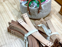 PAR MANIJAS PARA CANASTOS DE CUERO en internet