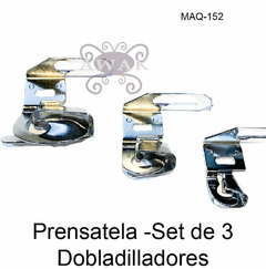 PRENSATELA SET DE 3 DOBLADILLADORES