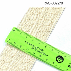 GALÓN DE ALGODÓN CRUDO 45 MM - comprar online