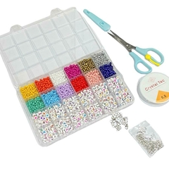 SET BIJU DE CAJA DE CUENTAS DE LETRAS