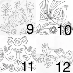 FUNDAS PARA BORDAR DIBUJADAS - CHICAS - tienda online