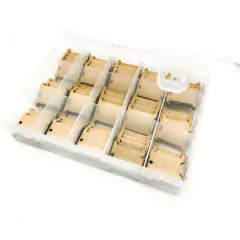 CAJA ORGANIZADORA PARA BORDADO + 75 BOBINAS MDF