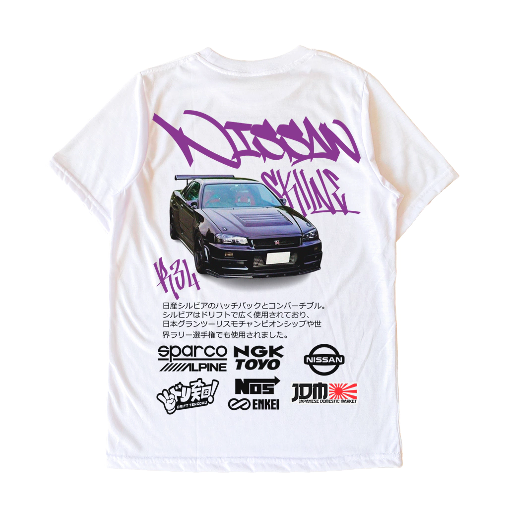 playera NISSAN skiline R34v2