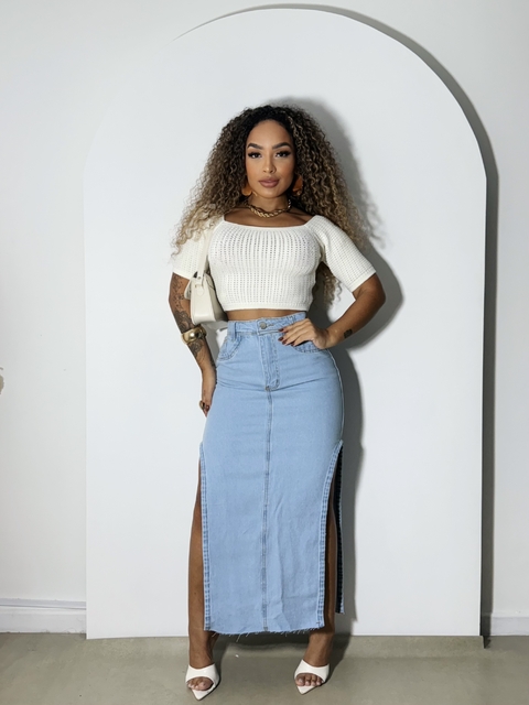 Cropped Tricô Kika - comprar online