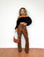 Calça Flare Oncinha