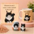 KIT Presente Gatinho Maine Coon com Placa Decorativa Caneca e Chaveiro 3D Gatinho Mochila