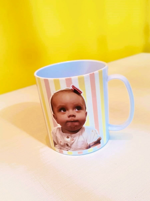 CANECA DE POLÍMERO BRANCA PERSONALIZADA