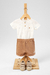 Conjunto Bata Social Infantil Onda Marinha 1234022 Creme