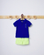 Conjunto polo infantil Onda Marinha 1.244.034 Azul verão
