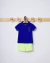 Conjunto polo infantil Onda Marinha 1.244.034 Azul verão