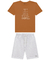 Conjunto infantil menino Onda Marinha 1.244.100 Laranja verão - Mundo Infantil SJC