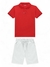 Conjunto polo infantil menino Onda Marinha 1.244.134 vermelho verão - Mundo Infantil SJC