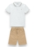 Conjunto polo infantil Onda Marinha 1.244.135 Branco verão