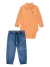 Conjunto body e calça jeans bebê menino Onda Marinha 1.251.013 - comprar online