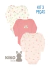 Kit 3 body manga longa menina Kiko Baby 13786 Rosa - comprar online