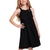 Vestido infantil em malha Fakini verão preto - comprar online