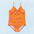 Maiô infantil Fakini laranja 102402356 - Mundo Infantil SJC
