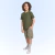Conjunto infantil menino Fakini 102402481 Verde verão