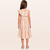 Vestido midi ombro único infantil Fakini 10.24.03160 Bege / Laranja verão - loja online
