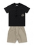 Conjunto infantil menino Fakini 03422 Preto