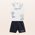 Conjunto infantil menino Fakini 10.24.03444 Branco verão