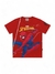 Camiseta infantil Homem Aranha Fakini 03669 Vermelho