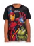 Camiseta infantil Avengers Fakini 03698 Preto verão - comprar online