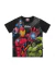 Camiseta infantil Avengers Fakini 03698 Preto verão - Mundo Infantil SJC