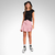Shorts saia em sarja com pregas menina Fakini 04546