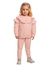 Conjunto em moletom menina Fakini 01118 Rosa inverno - comprar online