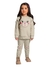 Conjunto em moletom menina Fakini 01144 Off White inverno - comprar online