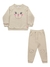 Conjunto em moletom menina Fakini 01144 Off White inverno - loja online