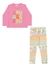 Conjunto manga longa menina Fakini 01148 Rosa inverno - loja online