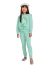 Conjunto em moletom menina Fakini 01181 Verde inverno - comprar online