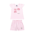 Conjunto bebê menina Kiko Baby 11020 verão rosa