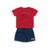 Conjunto Kiko e Kika 11784 Vermelho