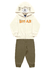 Conjunto infantil em moletom Kiko e Kika 12165 Off White masculino inverno menino