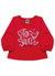 Blusinha infantil feminino manga longa 12245 Vermelho inverno