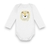 Kit 3 peças body manga longa em suedine Kiko Baby 12842 - comprar online