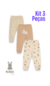 Kit 3 peças calça com punho em suedine Kiko Baby 12931